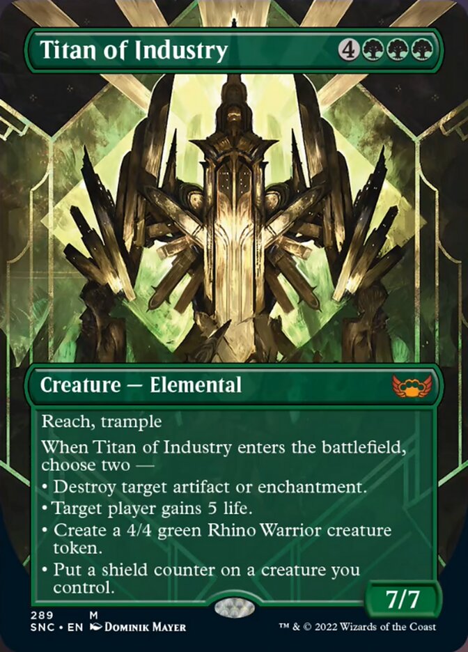 Titan of Industry (Borderless Alternate Art) [Streets of New Capenna] | L.A. Mood Comics and Games
