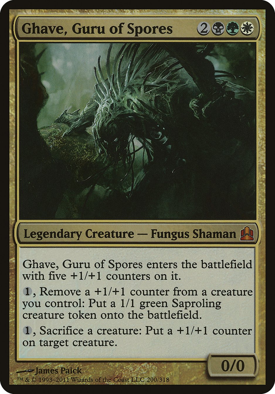 Ghave, Guru of Spores (Oversized) [Commander 2011 Oversized] | L.A. Mood Comics and Games