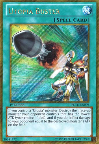 Utopia Buster [PGLD-EN009] Gold Secret Rare | L.A. Mood Comics and Games