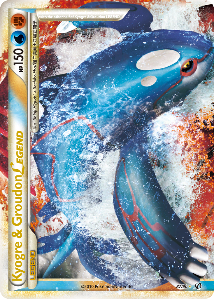 Kyogre & Groudon LEGEND (87/90) [HeartGold & SoulSilver: Undaunted] | L.A. Mood Comics and Games