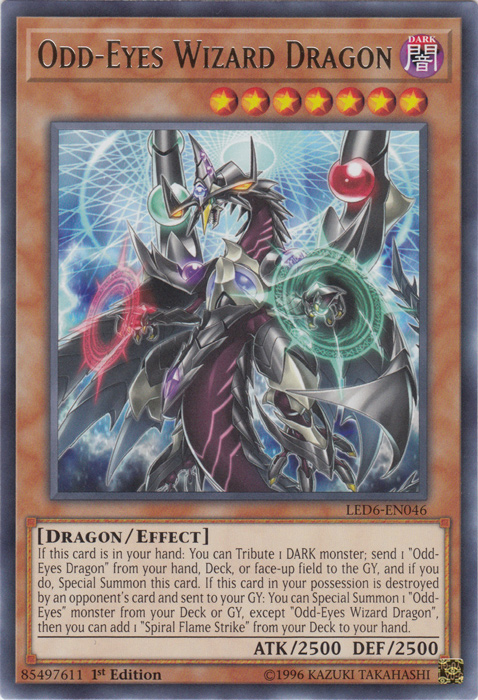 Odd-Eyes Wizard Dragon [LED6-EN046] Rare | L.A. Mood Comics and Games