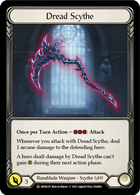 Dread Scythe [U-MON229-RF] (Monarch Unlimited)  Unlimited Rainbow Foil | L.A. Mood Comics and Games