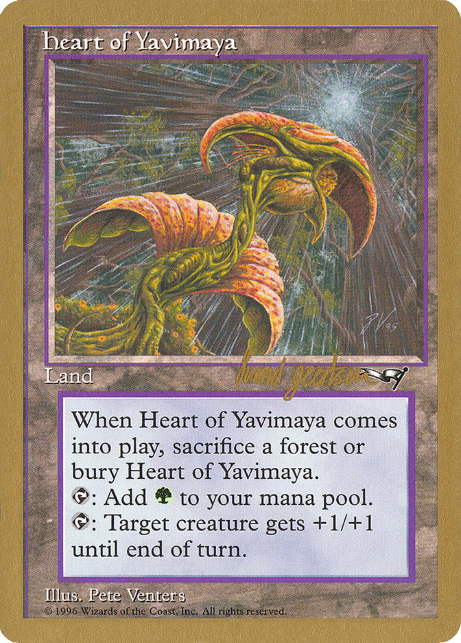 Heart of Yavimaya (Svend Geertsen) [World Championship Decks 1997] | L.A. Mood Comics and Games