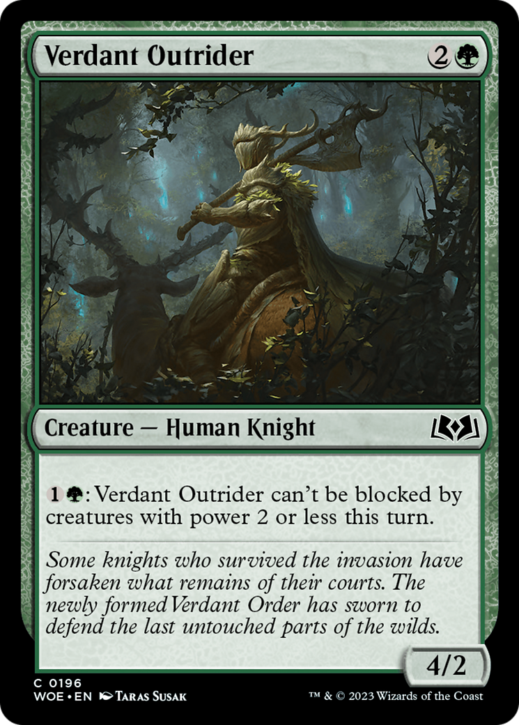 Verdant Outrider [Wilds of Eldraine] | L.A. Mood Comics and Games