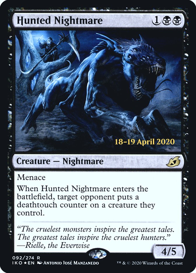Hunted Nightmare [Ikoria: Lair of Behemoths Prerelease Promos] | L.A. Mood Comics and Games