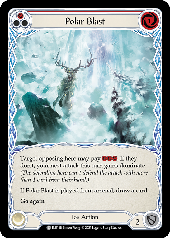 Polar Blast (Red) [ELE166] (Tales of Aria)  1st Edition Rainbow Foil | L.A. Mood Comics and Games