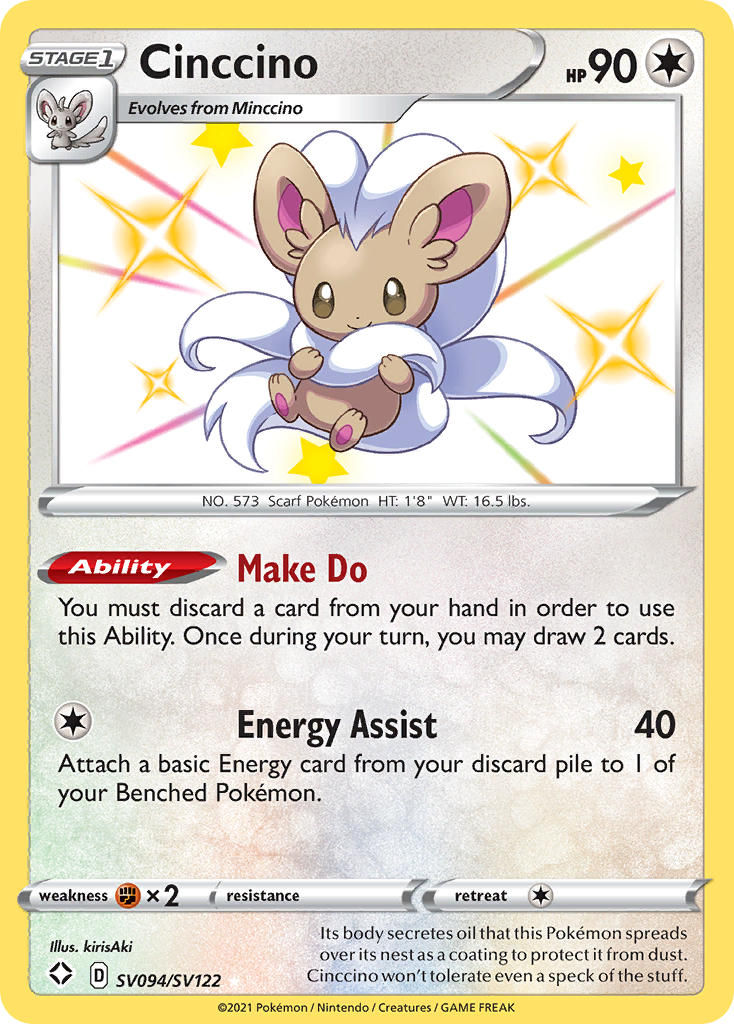 Cinccino (SV094/SV122) [Sword & Shield: Shining Fates] | L.A. Mood Comics and Games