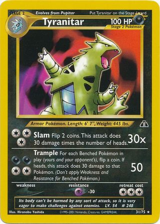 Tyranitar (31/75) [Neo Discovery Unlimited] | L.A. Mood Comics and Games