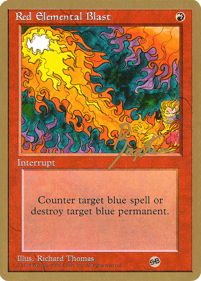 Red Elemental Blast (George Baxter) (SB) [Pro Tour Collector Set] | L.A. Mood Comics and Games