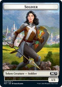 Soldier // Weird Double-Sided Token [Core Set 2021 Tokens] | L.A. Mood Comics and Games