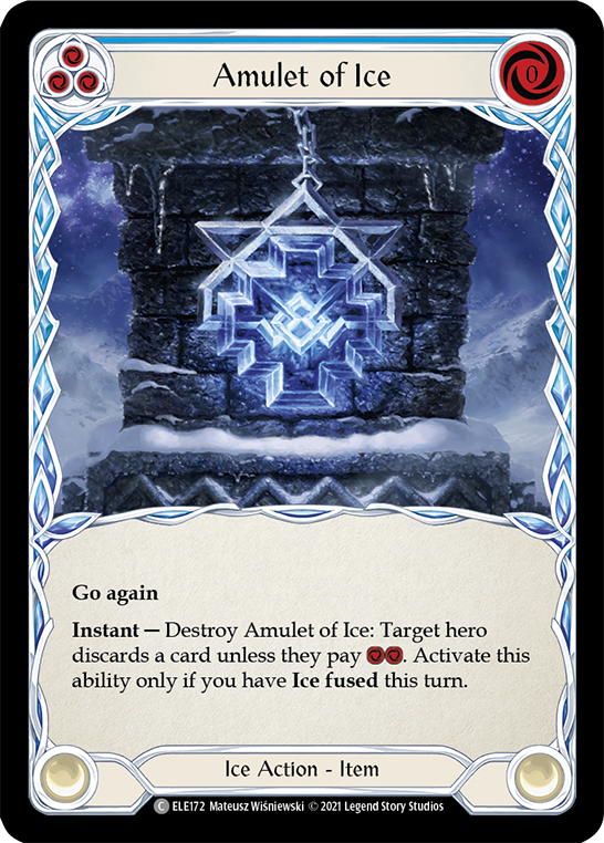 Amulet of Ice [ELE172] (Tales of Aria)  1st Edition Rainbow Foil | L.A. Mood Comics and Games