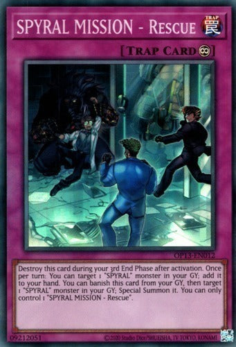 SPYRAL MISSION - Rescue [OP13-EN012] Super Rare | L.A. Mood Comics and Games