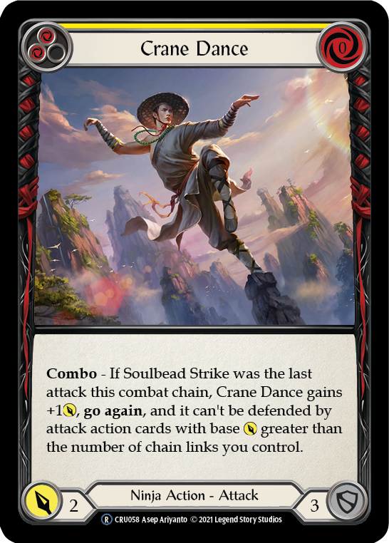 Crane Dance (Yellow) [U-CRU058] (Crucible of War Unlimited)  Unlimited Normal | L.A. Mood Comics and Games