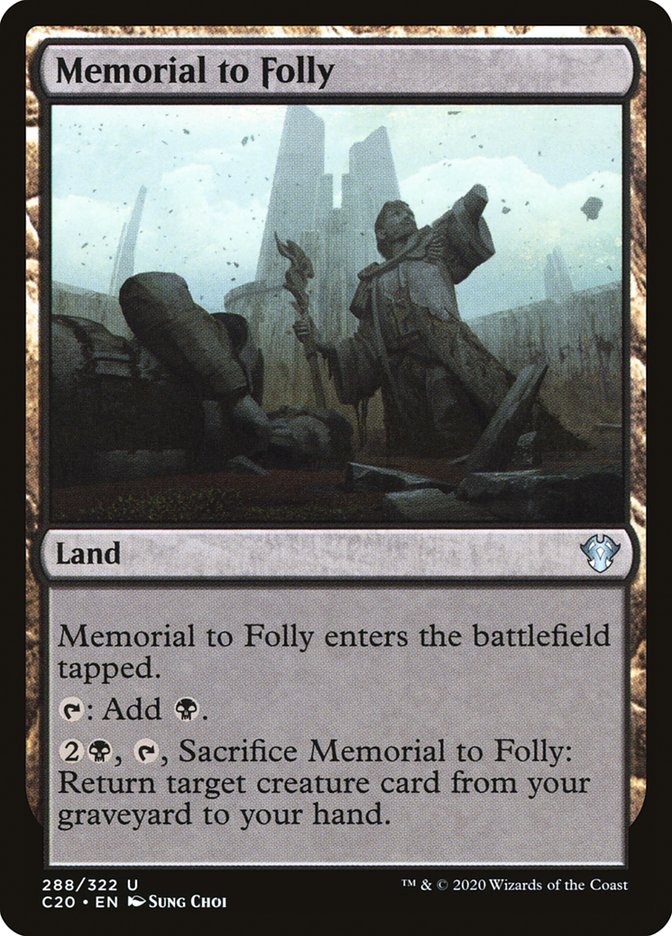 Memorial to Folly [Commander 2020] | L.A. Mood Comics and Games