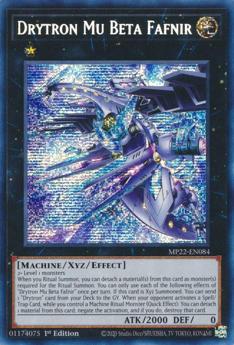 Drytron Mu Beta Fafnir [MP22-EN084] Prismatic Secret Rare | L.A. Mood Comics and Games