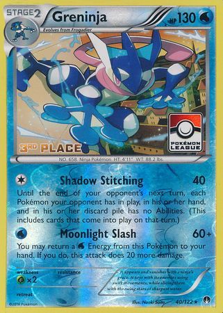 Greninja (40/122) (League Promo 3rd Place) [XY: BREAKpoint] | L.A. Mood Comics and Games