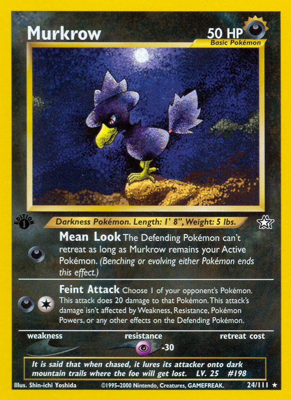 Murkrow (24/111) [Neo Genesis 1st Edition] | L.A. Mood Comics and Games