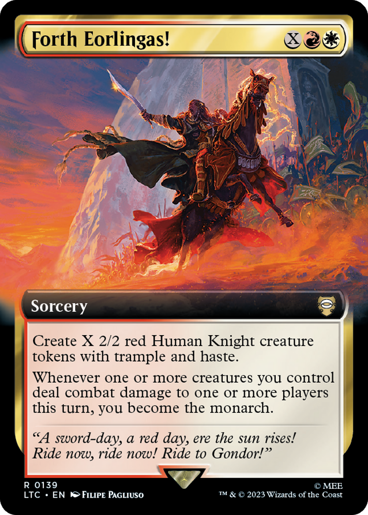 Forth Eorlingas! (Extended Art) [The Lord of the Rings: Tales of Middle-Earth Commander] | L.A. Mood Comics and Games