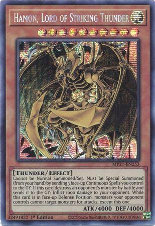 Hamon, Lord of Striking Thunder [MP21-EN253] Prismatic Secret Rare | L.A. Mood Comics and Games