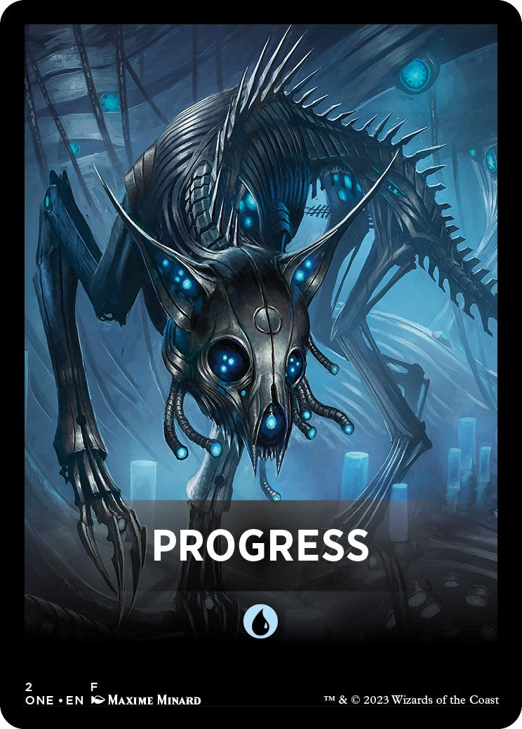 Progress Theme Card [Phyrexia: All Will Be One Tokens] | L.A. Mood Comics and Games