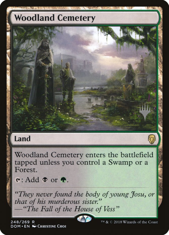 Woodland Cemetery (Promo Pack) [Dominaria Promos] | L.A. Mood Comics and Games