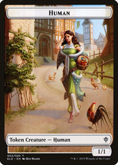 Human // Clue Double-Sided Token [Pioneer Challenger Decks 2022] | L.A. Mood Comics and Games