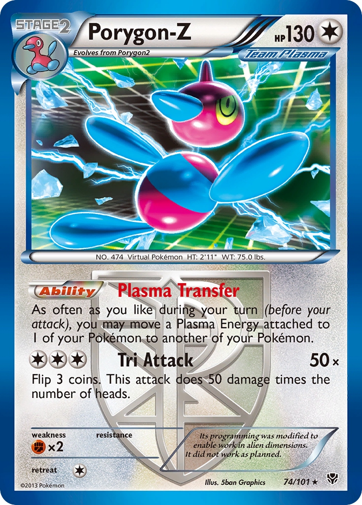 Porygon-Z (74/101) [Black & White: Plasma Blast] | L.A. Mood Comics and Games