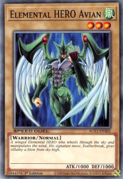 Elemental HERO Avian [SGX1-ENA01] Common | L.A. Mood Comics and Games