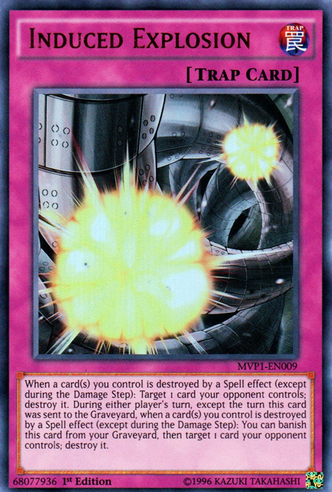 Induced Explosion [MVP1-EN009] Ultra Rare | L.A. Mood Comics and Games