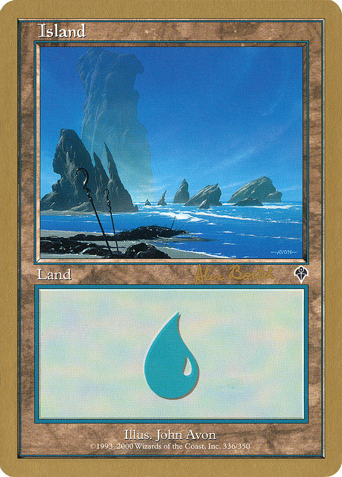 Island (ab336a) (Alex Borteh) [World Championship Decks 2001] | L.A. Mood Comics and Games