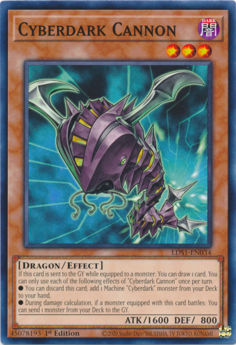 Cyberdark Cannon [LDS1-EN034] Common | L.A. Mood Comics and Games