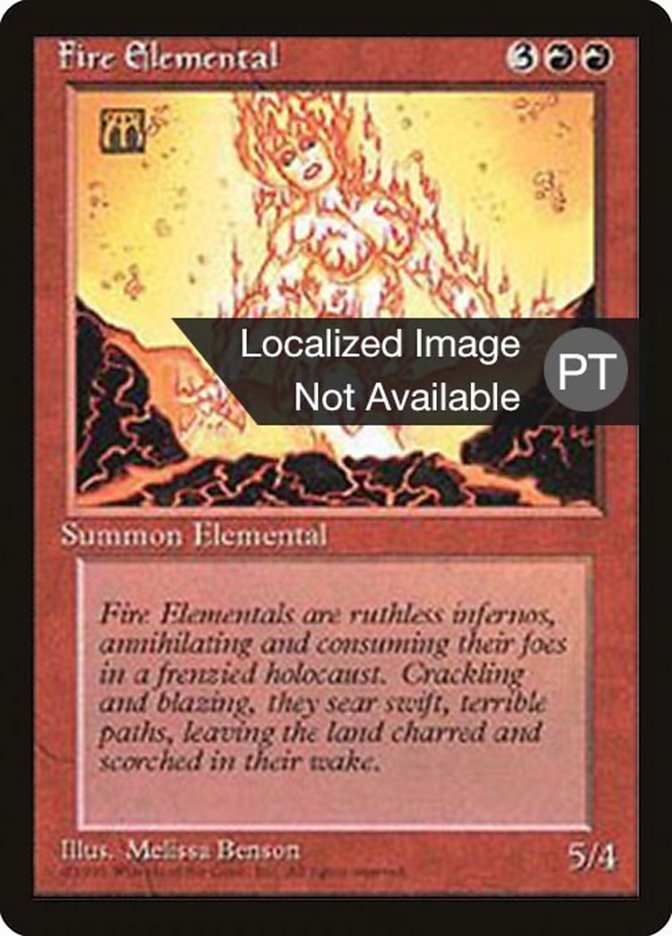 Fire Elemental [Fourth Edition (Foreign Black Border)] | L.A. Mood Comics and Games