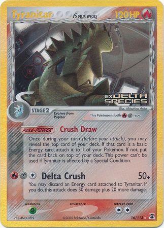 Tyranitar (16/113) (Delta Species) (Stamped) [EX: Delta Species] | L.A. Mood Comics and Games