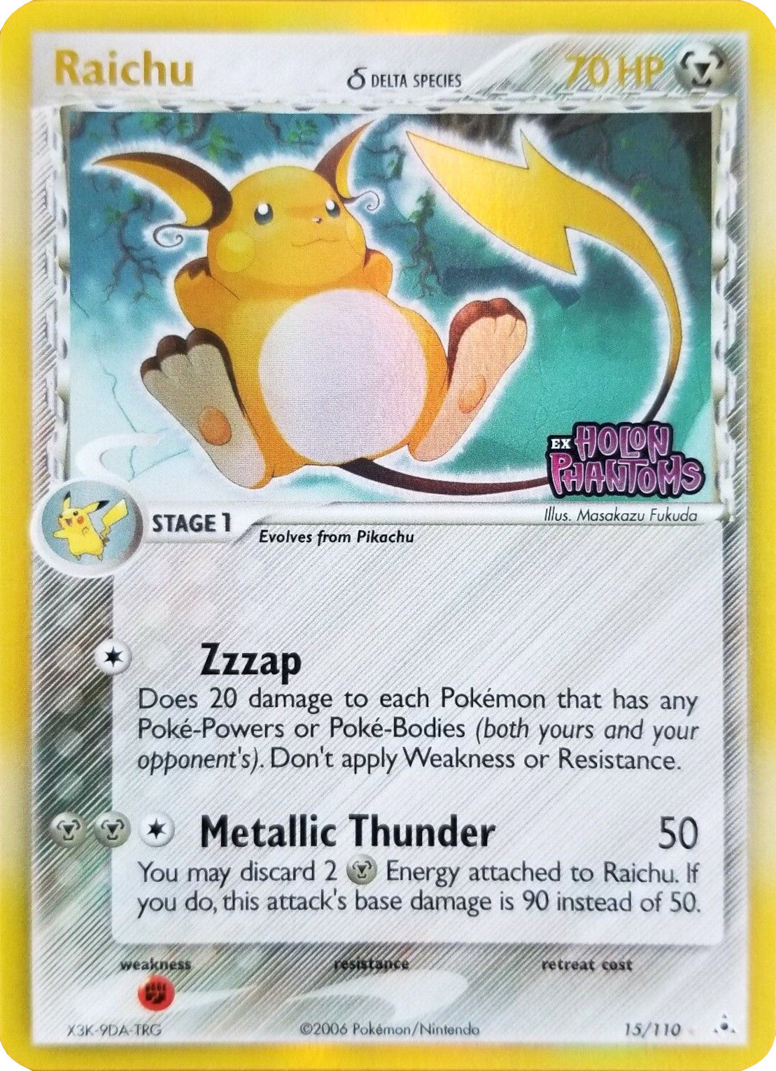 Raichu (15/110) (Delta Species) (Stamped) [EX: Holon Phantoms] | L.A. Mood Comics and Games