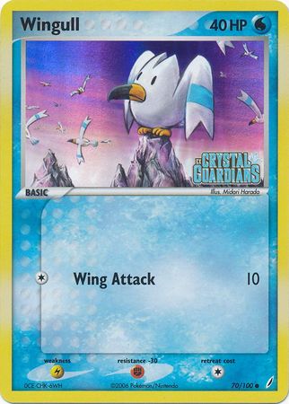 Wingull (70/100) (Stamped) [EX: Crystal Guardians] | L.A. Mood Comics and Games