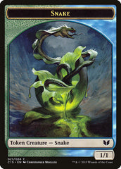 Snake (021) // Saproling Double-Sided Token [Commander 2015 Tokens] | L.A. Mood Comics and Games