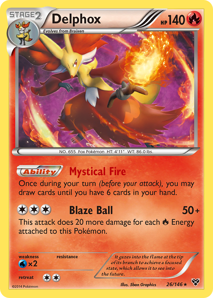 Delphox (26/146) [XY: Base Set] | L.A. Mood Comics and Games