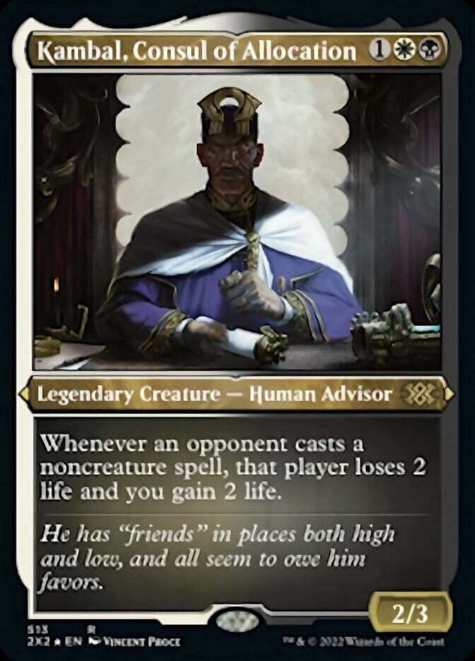 Kambal, Consul of Allocation (Foil Etched) [Double Masters 2022] | L.A. Mood Comics and Games