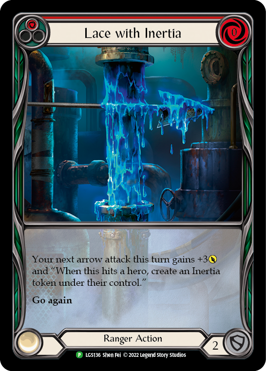 Lace with Inertia (Red) [LGS136] (Promo)  Rainbow Foil | L.A. Mood Comics and Games
