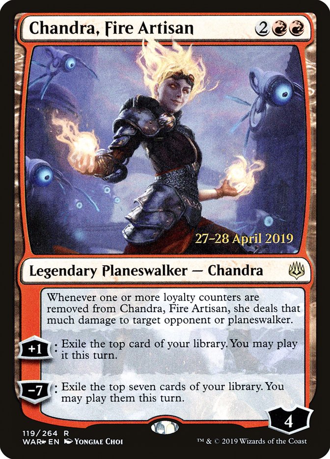 Chandra, Fire Artisan [War of the Spark Prerelease Promos] | L.A. Mood Comics and Games