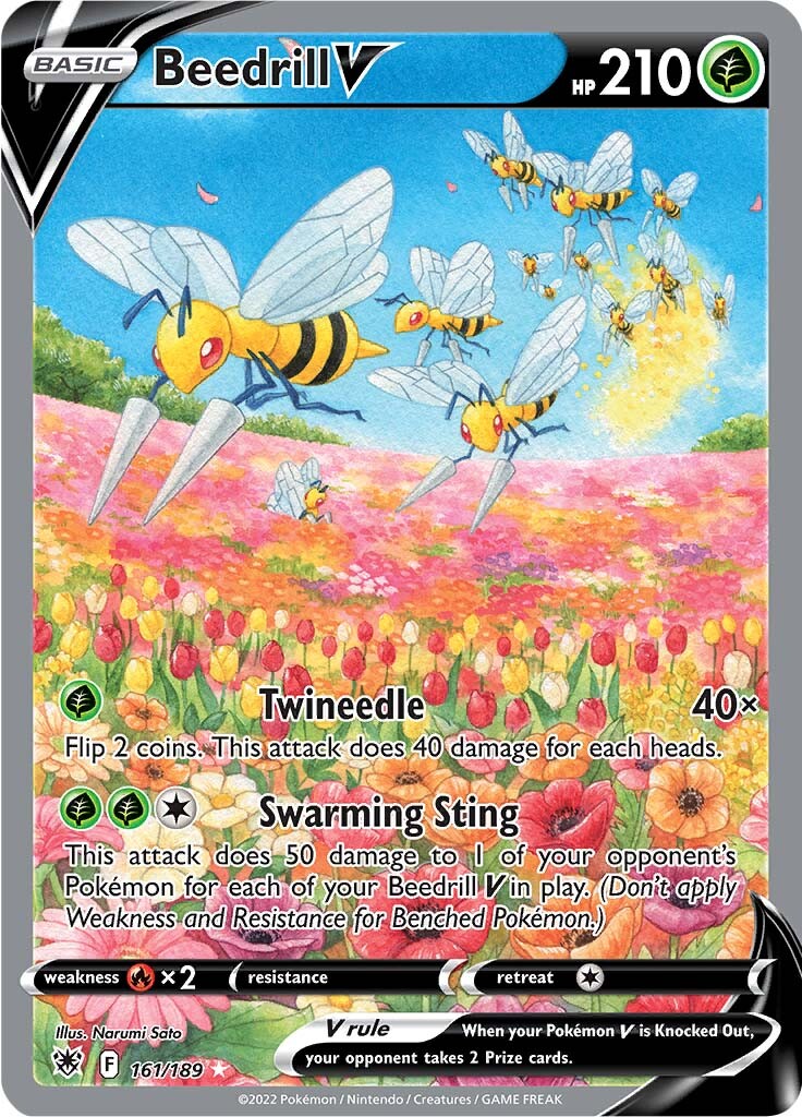 Beedrill V (161/189) [Sword & Shield: Astral Radiance] | L.A. Mood Comics and Games