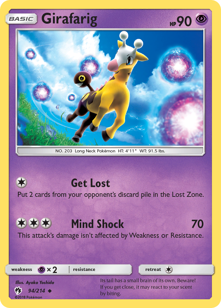 Girafarig (94/214) [Sun & Moon: Lost Thunder] | L.A. Mood Comics and Games