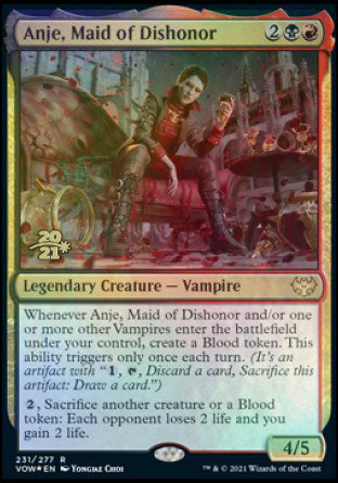 Anje, Maid of Dishonor [Innistrad: Crimson Vow Prerelease Promos] | L.A. Mood Comics and Games