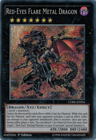 Red-Eyes Flare Metal Dragon [CORE-EN054] Secret Rare | L.A. Mood Comics and Games
