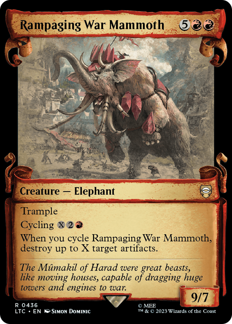 Rampaging War Mammoth [The Lord of the Rings: Tales of Middle-Earth Commander Showcase Scrolls] | L.A. Mood Comics and Games