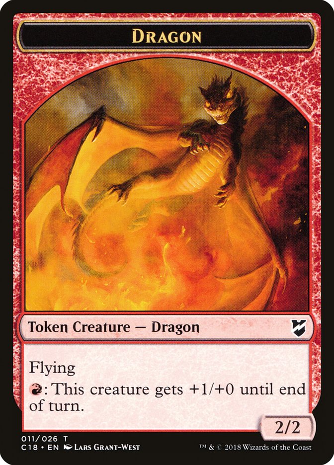 Dragon Egg // Dragon Double-Sided Token [Commander 2018 Tokens] | L.A. Mood Comics and Games