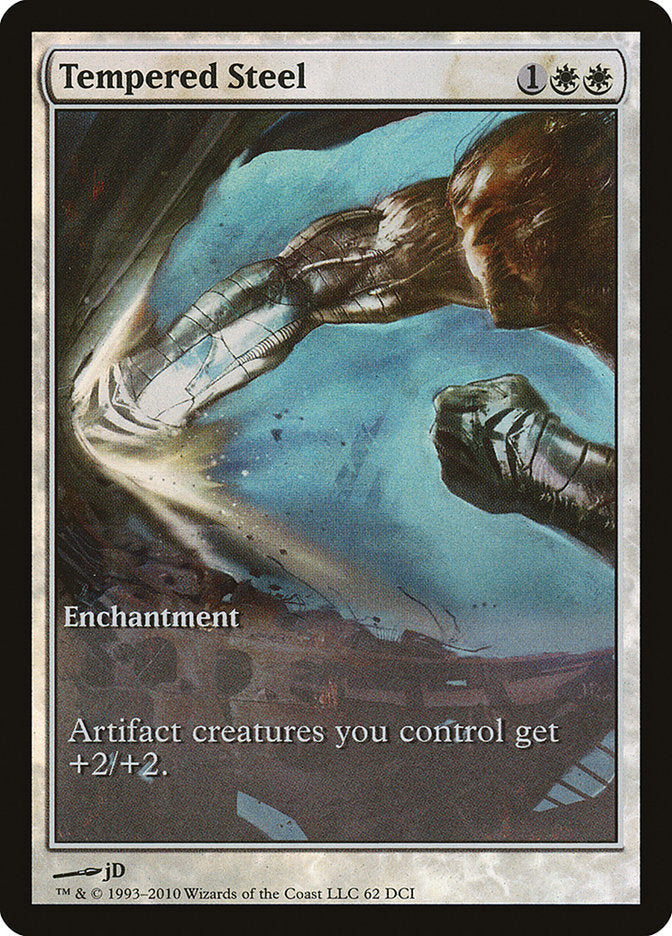 Tempered Steel (Game Day) (Extended Art) [Scars of Mirrodin Promos] | L.A. Mood Comics and Games