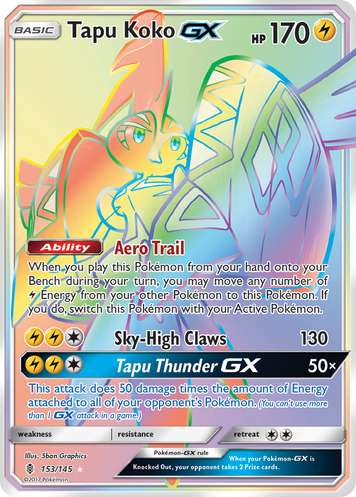 Tapu Koko GX (153/145) [Sun & Moon: Guardians Rising] | L.A. Mood Comics and Games