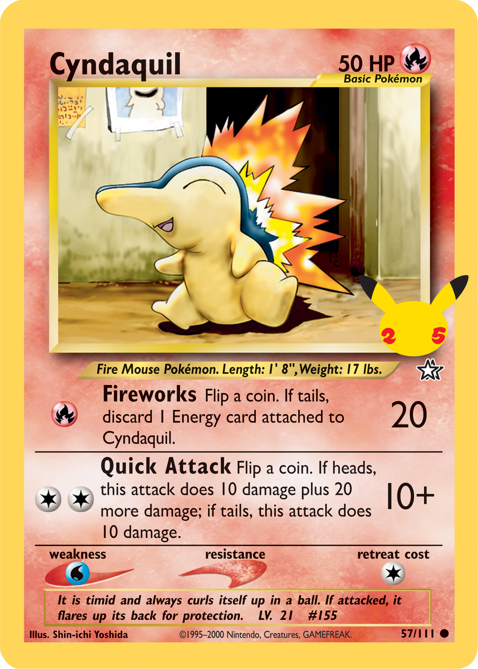 Cyndaquil (57/111) [First Partner Pack] | L.A. Mood Comics and Games
