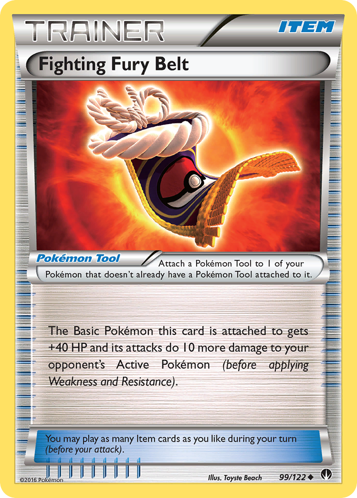 Fighting Fury Belt (99/122) [XY: BREAKpoint] | L.A. Mood Comics and Games